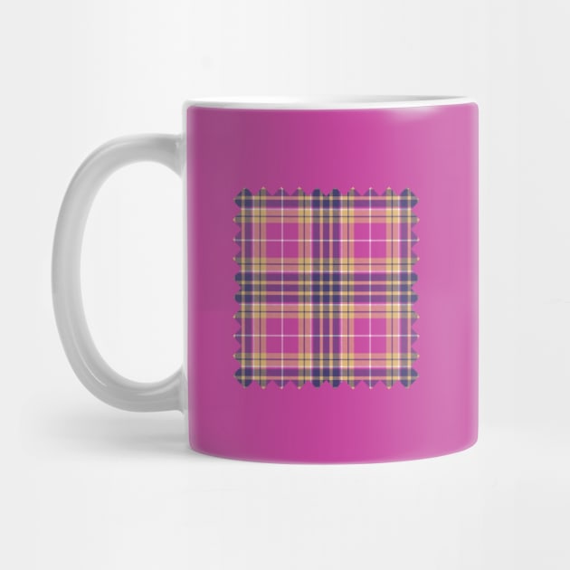 Pink, Gold and Blue Tartan by sifis